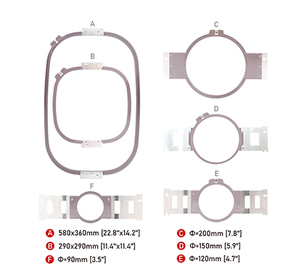 Machine Accessories Brother Accessories Embroidery Hoops and Frames