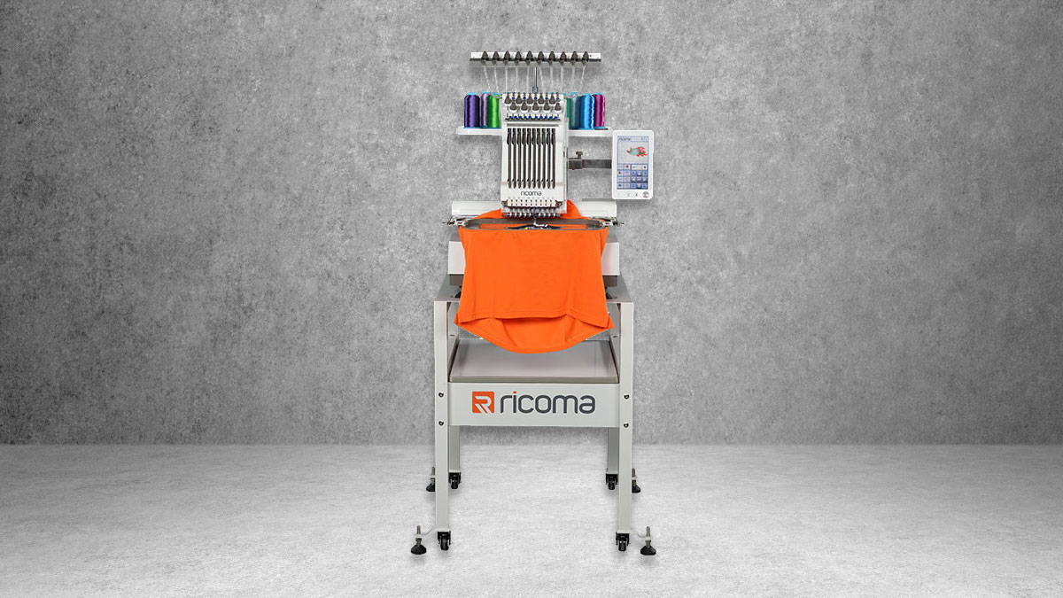 ricoma entry-level multi-needle embroidery machine