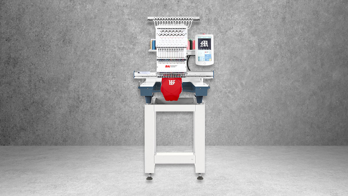 BAi 15 needles entry-level commercial embroidery machine.