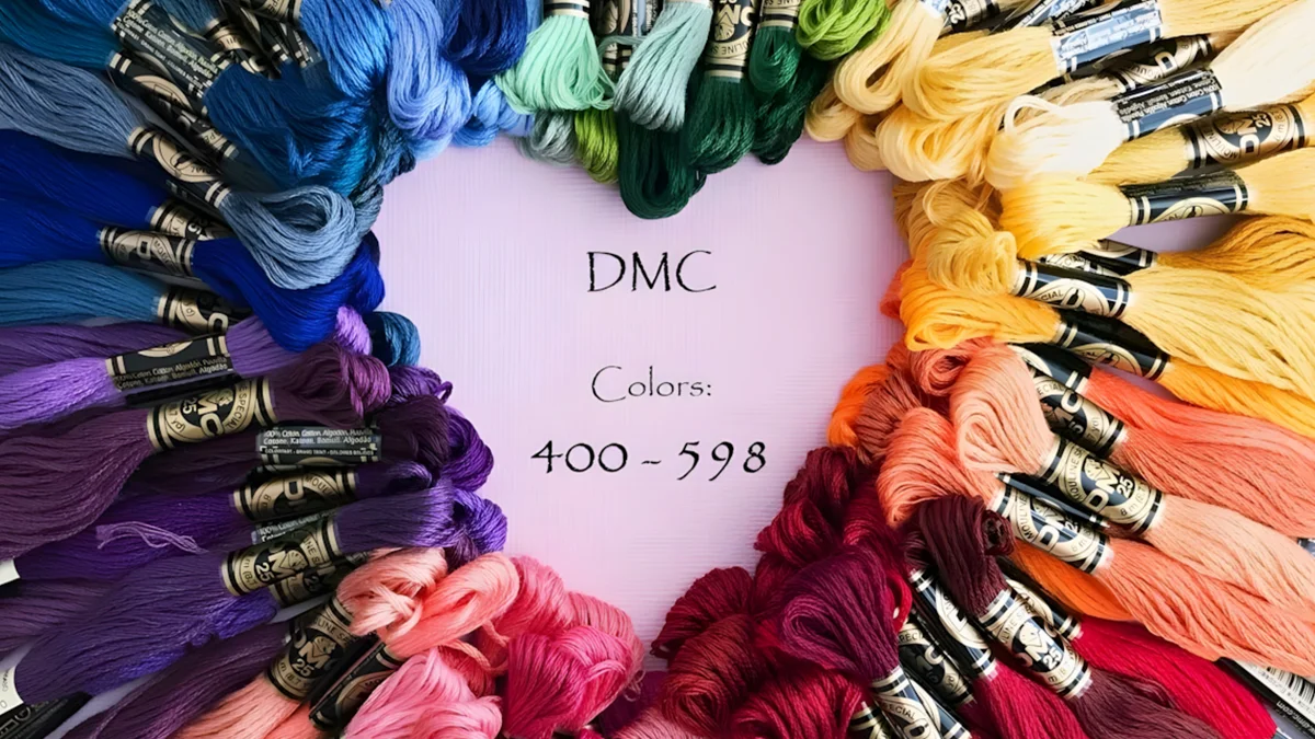 One of the most well-known embroidery thread brands in the world — DMC.