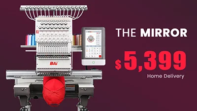 Entry-level BAi embroidery machine priced at $5,399 for beginners.