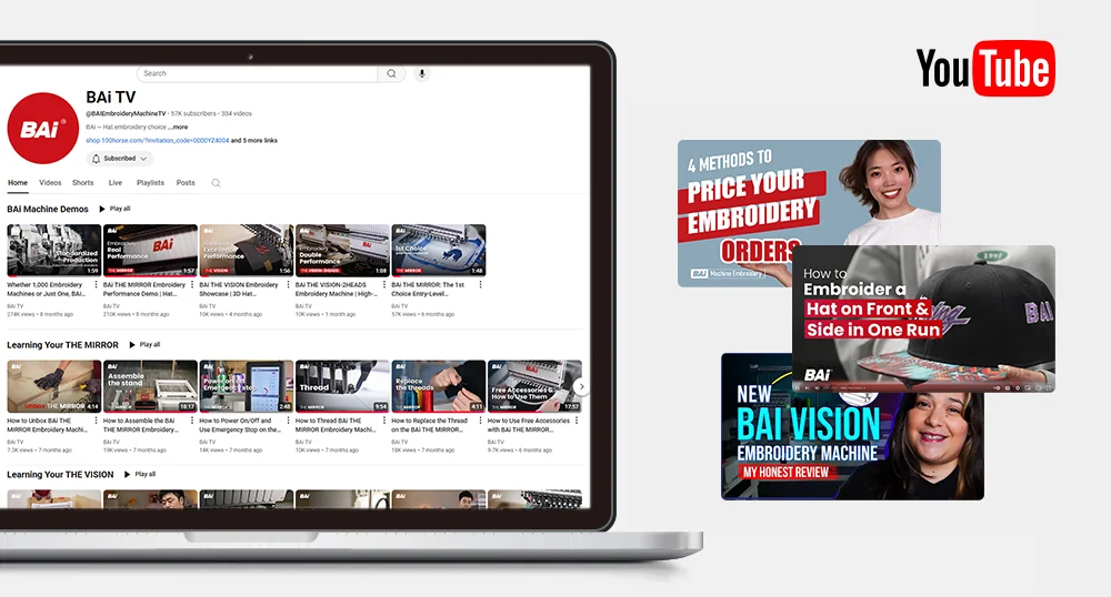 BAi provides a wide range of free instructional videos on YouTube.