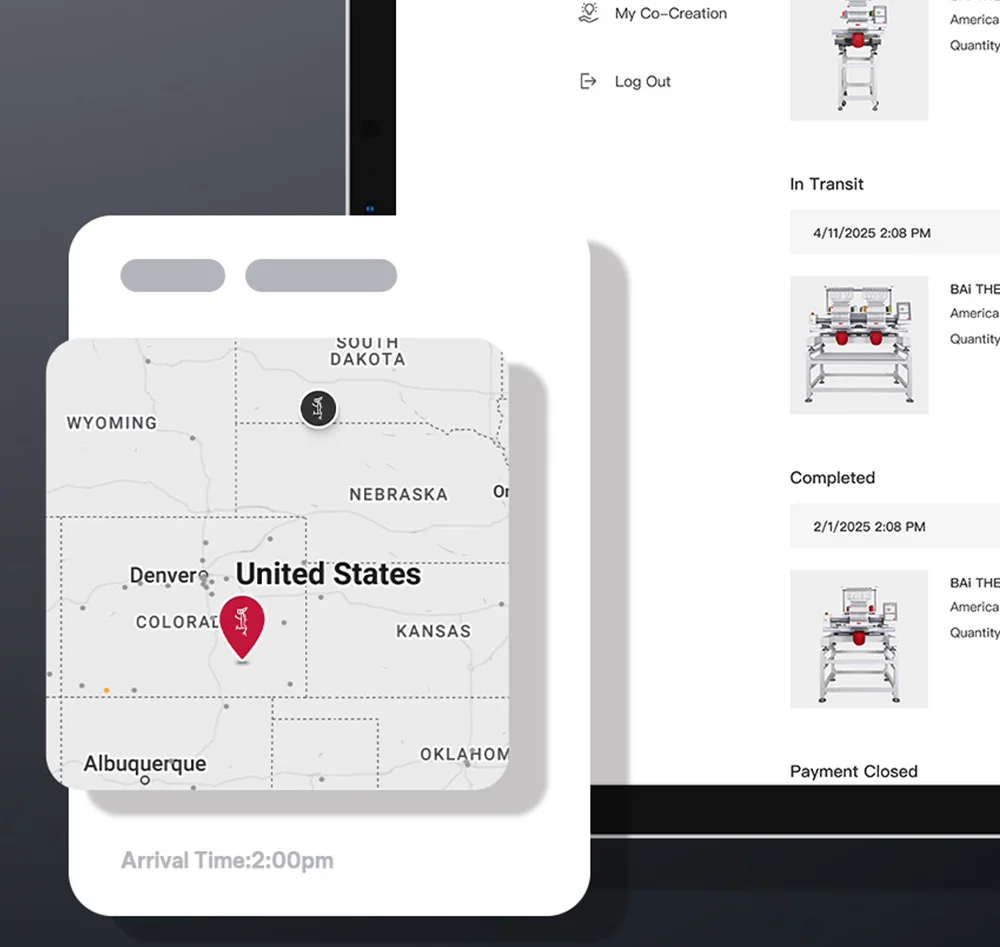 BAi partners with trusted trucking companies like FedEx and UPS for safe, fast, and traceable shipments. Tracking details are provided for easy machine location tracking.