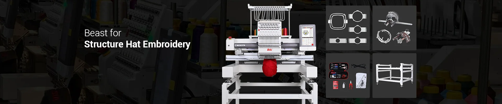 BAi THE VISION is Beast For Structured Hat Embroidery